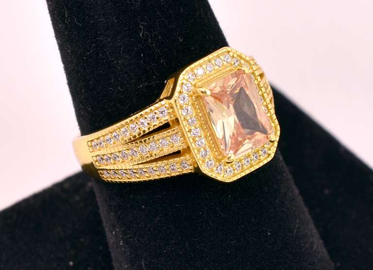 Excellent Vermeil, Sterling Silver Ring