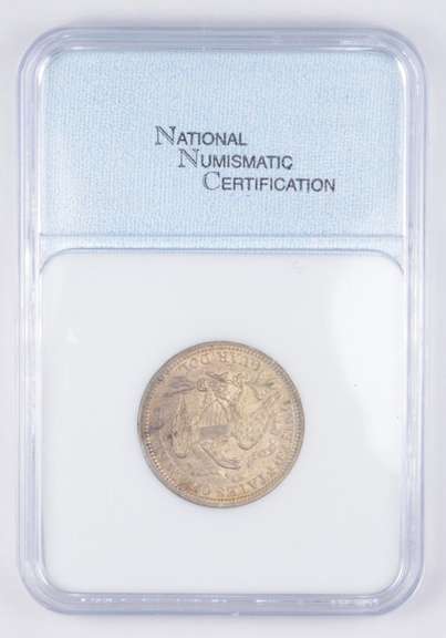 MS63 1873 Seated Liberty Quarter - Arrows - Graded NNC