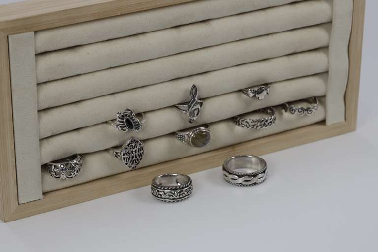 Sterling Silver Curated Ring Assortment Various Sizes & Styles (10 Ring Lot)
