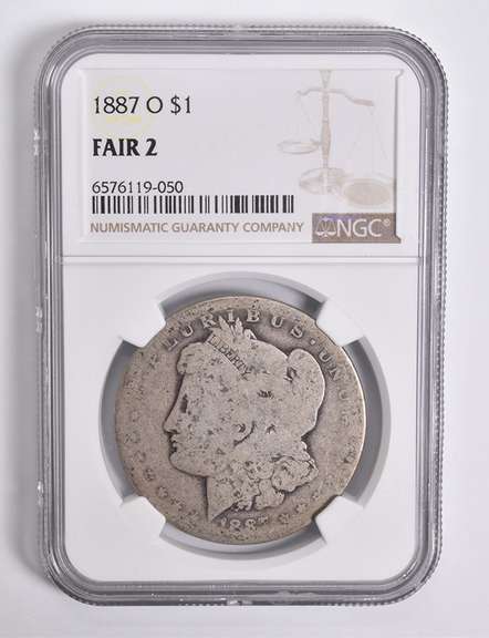 FAIR 2 1887-O Morgan Silver Dollar NGC Lowball Low Ball