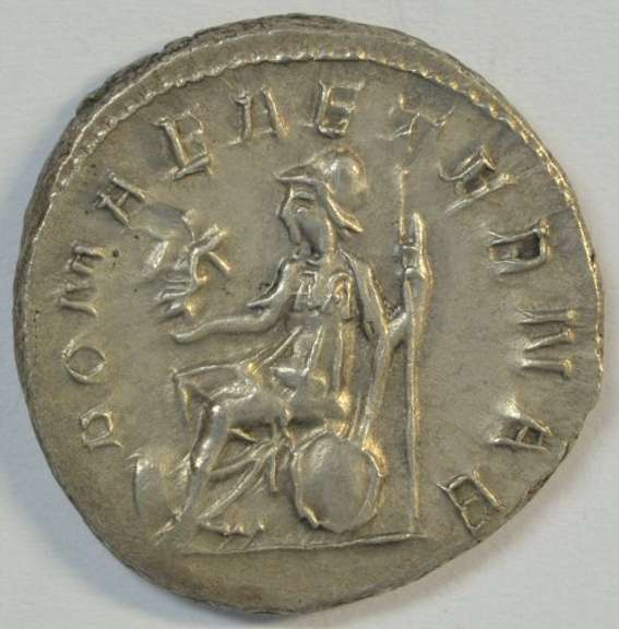 Real nice Philip I Roman silver Antoninianus piece, 244-249 AD
