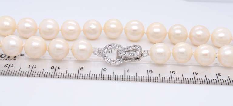 Fancy White Fresh Water Pearl Necklace