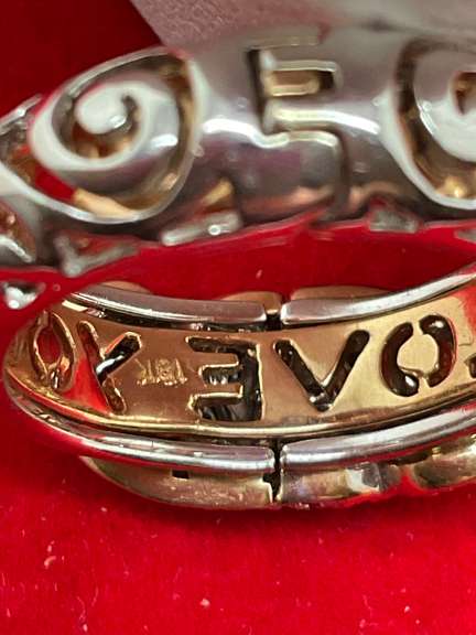 CERTIFIED BRAND NEW  LADIES 18K GOLD AND DIAMOND BAND