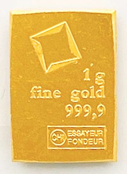 1 gram gold bar