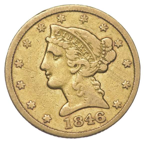 1846-C $5 Liberty Head Gold Half Eagle