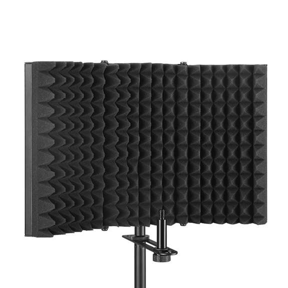 Foldable Microphone Acoustic Isolation Shield Studio