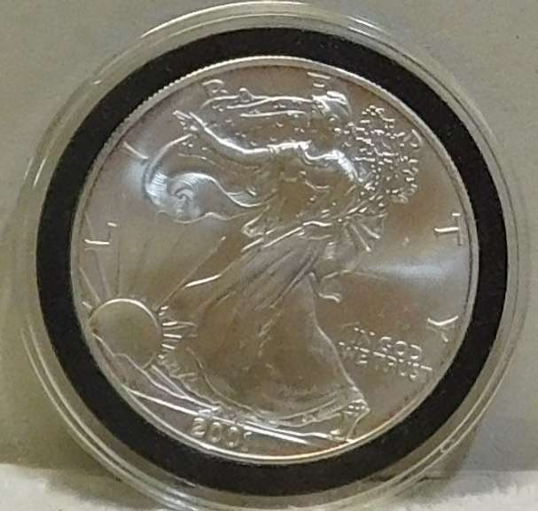 2001 Silver Eagle, 1 Troy oz .999 Silver