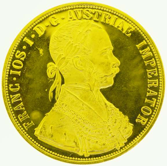 1915 4 Ducat Austria Franc I.O.S.I.D.G Avstriae Imperator Gold Coin