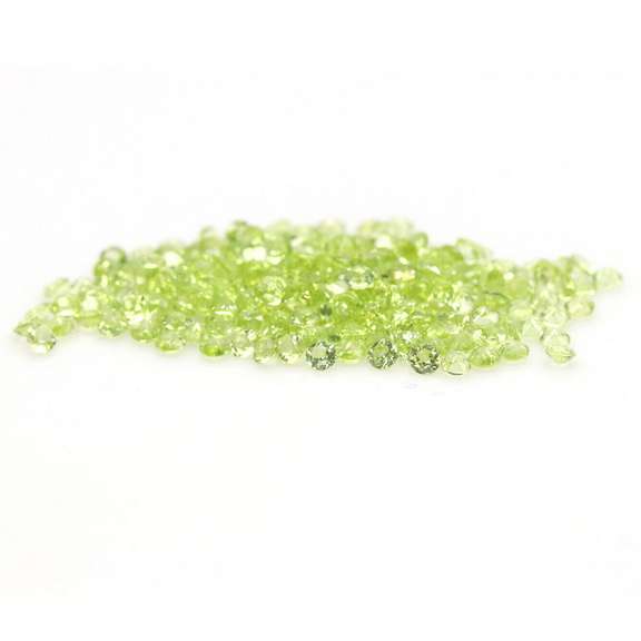 Diamond cut! Unheated! 12.26ct Peridot set