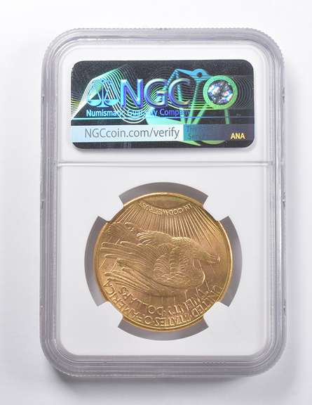 MS63 1910-D $20 Saint-Gaudens Gold Double Eagle NGC