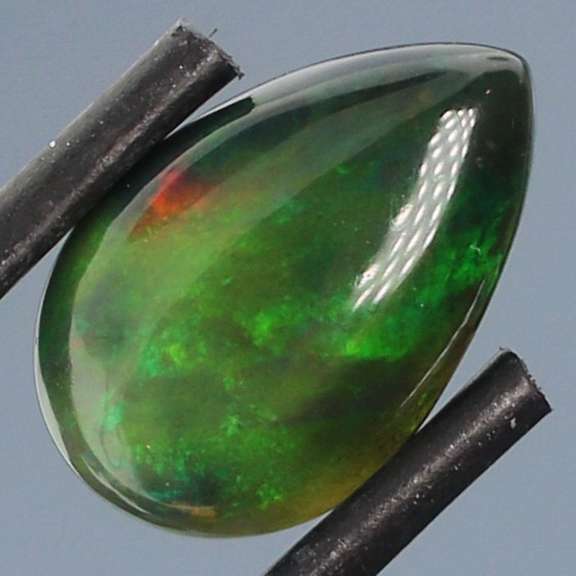 Exciting! 2.28ct floral fairy fire flashing Black Opal