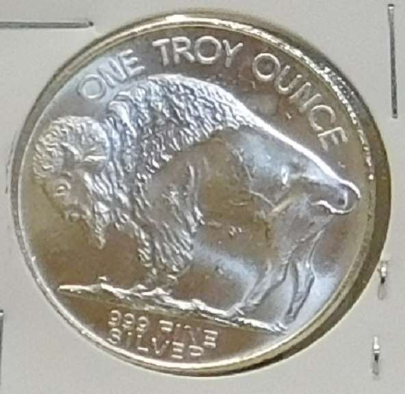 1 oz. .999 Silver round - Indian/Buff Unc