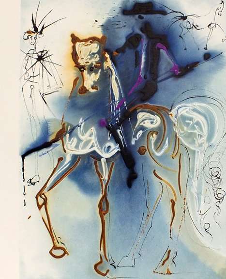 Original hand signed Dali embossed lithograph