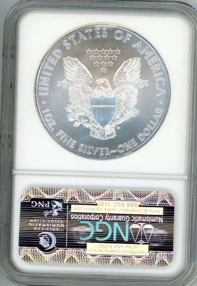 2010 American Silver Eagle in NGC MS69 Early Release
