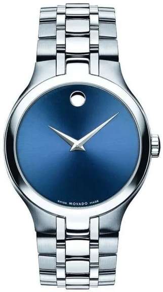Movado Swiss Blue Dial, New In Box.