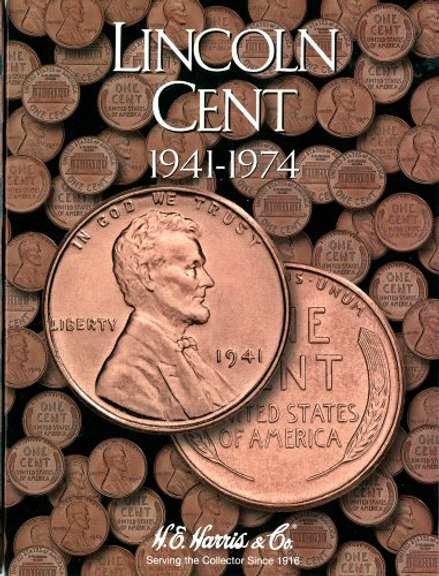 Set of Lincoln Wheat Cents 1941-1974-S in Album