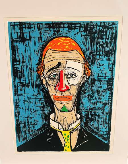 Bernard Buffet, original lithograph from rare limited edition and signed in the plate