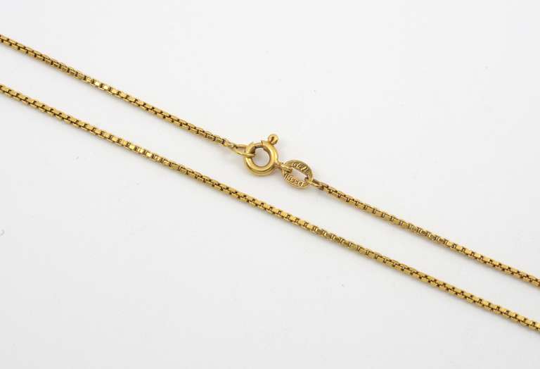 Useful 18k Box Link Necklace