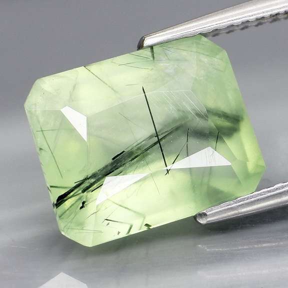 Superb 4.52ct rutilated Prehnite