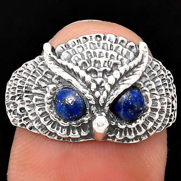 Fierce 20.95ct Lapis Lazuli size 8.5 ring