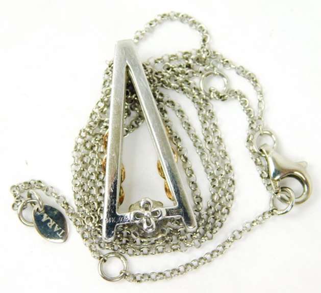 Sterling & 14K White Topaz Necklace