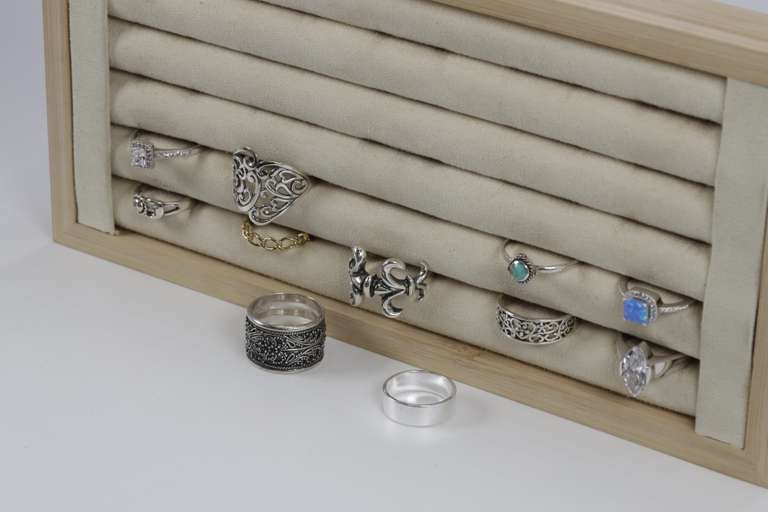 Sterling Silver Curated Ring Assortment Various Sizes & Styles (10 Ring Lot)