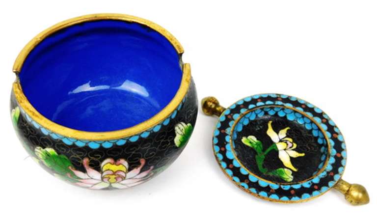 Vintage Chinese Cloisonne Bowl or Ashtray