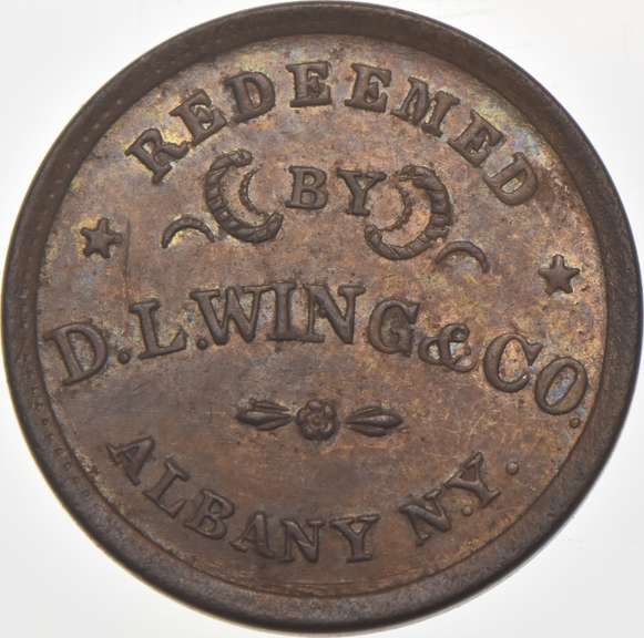 D. L. Wing & Co. Civil War Token NY 10H