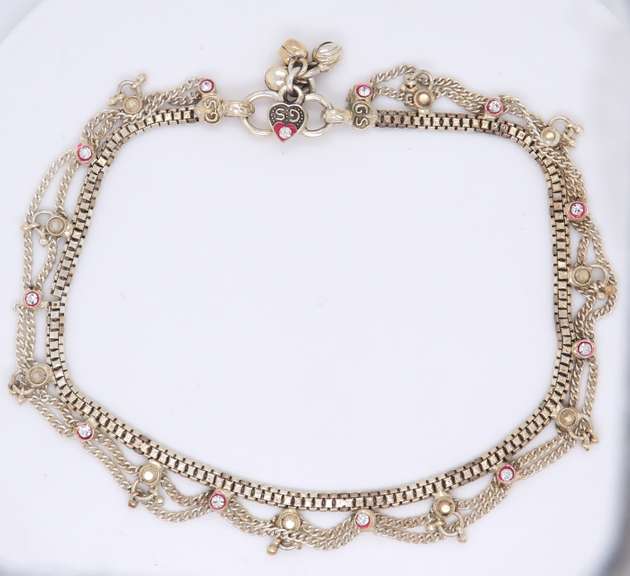 Vintage 925 Sterling Silver Indian Anklet