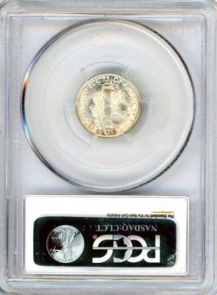 1945-D Silver Mercury Dime in MS66FB