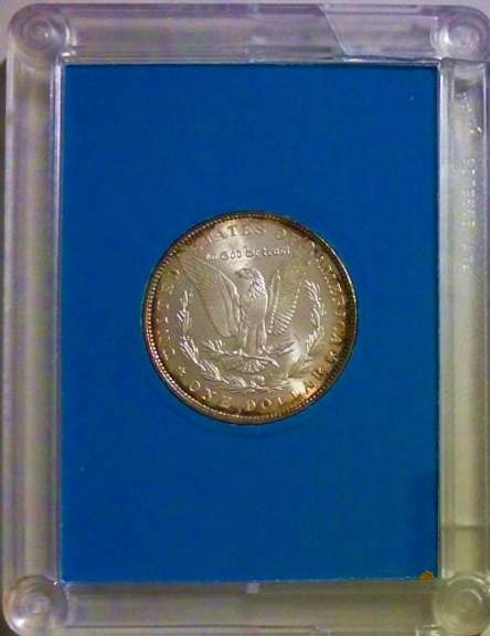 Superb BU 1886P Morgan In Old US Government Holder!