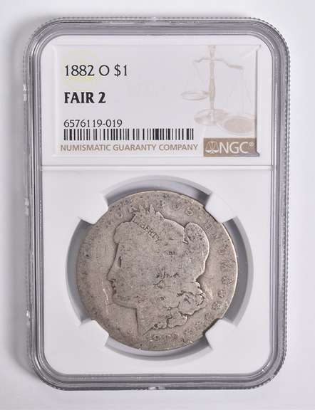 FAIR 2 1882-O Morgan Silver Dollar NGC Lowball Low Ball