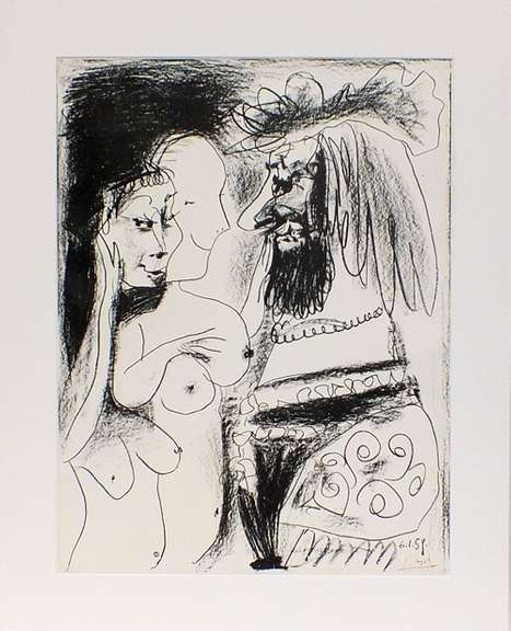 Picasso, Very rare limited edition Lithograph, red stamp signed