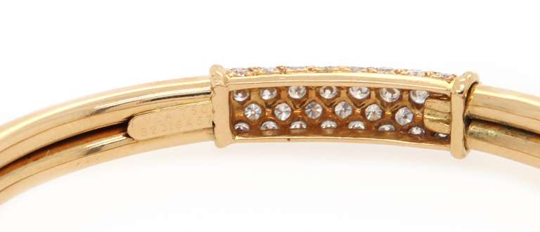Van Cleef & Arpel 0.75ctw Diamond Bangle Bracelet in 18K