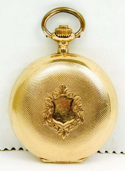Antique 14K Gold Ladies Pocket Watch, Runs