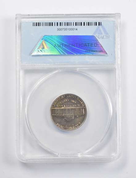 MS63 1959 Jefferson Nickel Error Improp. Annealed "Black Beauty" ANACS