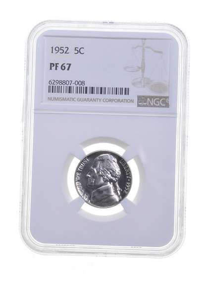 PF67 1952 Jefferson Nickel - Graded NGC
