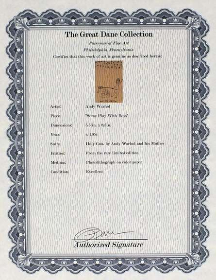 Very rare and collectable Andy Warhol limited edition, 1954 Andy Warhol Some talk to themselves