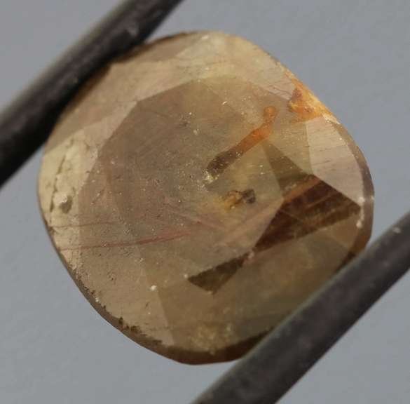 UNTREATED! 19.94ct shimmering root beer faceted Sapphire