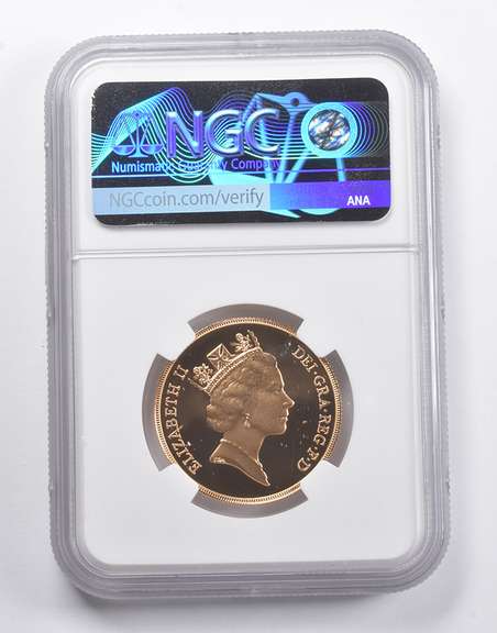 PF70 UCAM 1987 Great Britain 2 Sovereign NGC