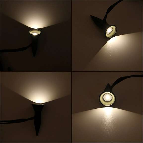 Solar Powered Dual Garden Spot Light