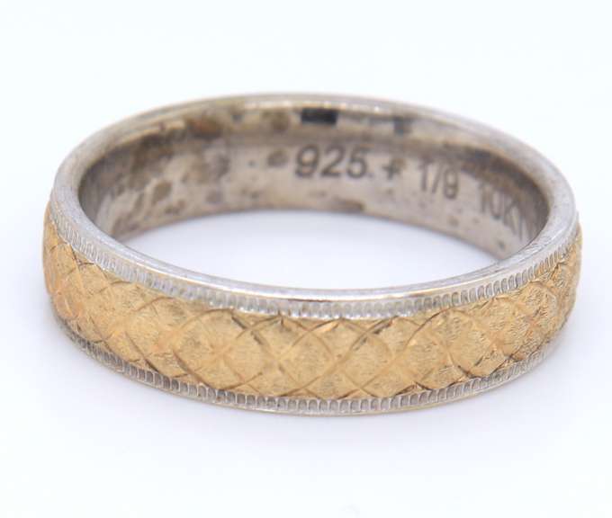 Vintage 925 Sterling Silver Wedding Band