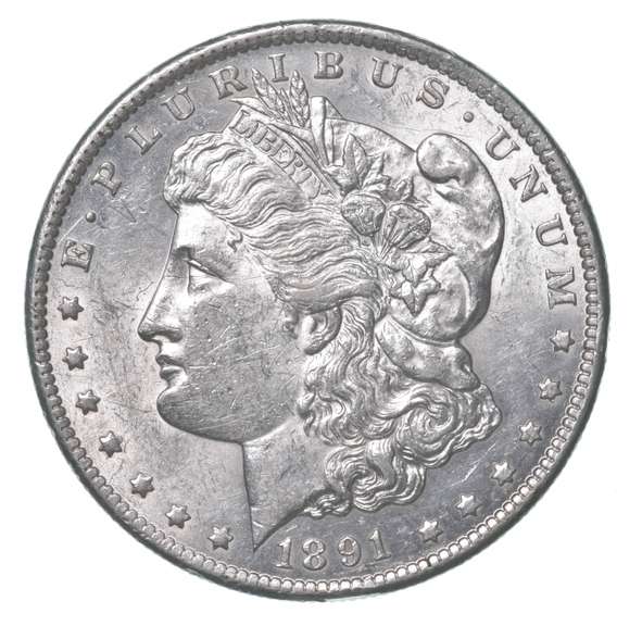 1891-CC Morgan Silver Dollar