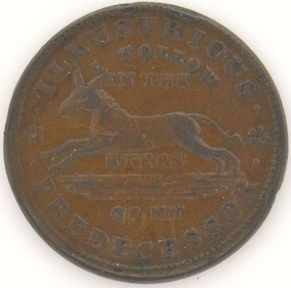 1837 Jackass Turtle Hard Times Token HT-33 R-1