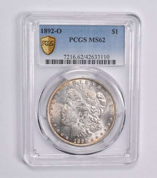MS62 1892-O Morgan Silver Dollar PCGS