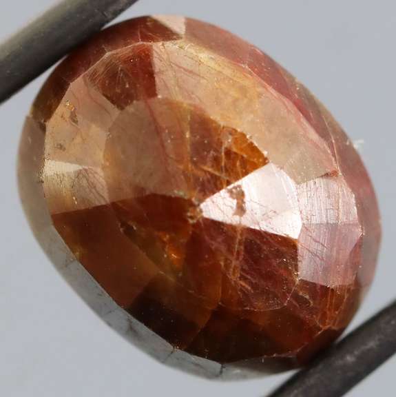 UNTREATED! 18.84ct root beer faceted Sapphire