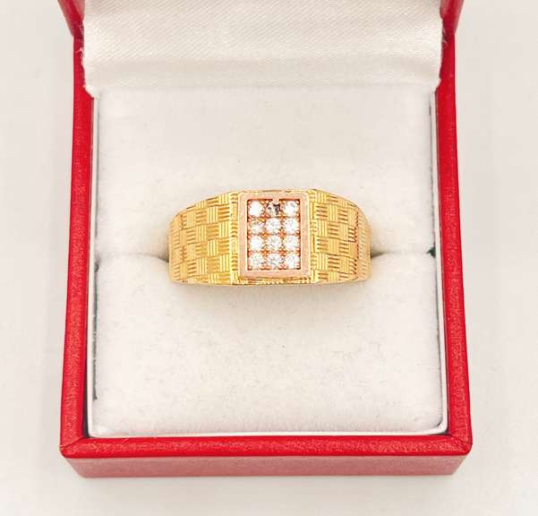 14kt Solid Yellow & Rose Gold Men's Ring