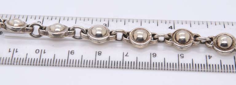 Vintage 925 Sterling Silver Fancy Link Bracelet