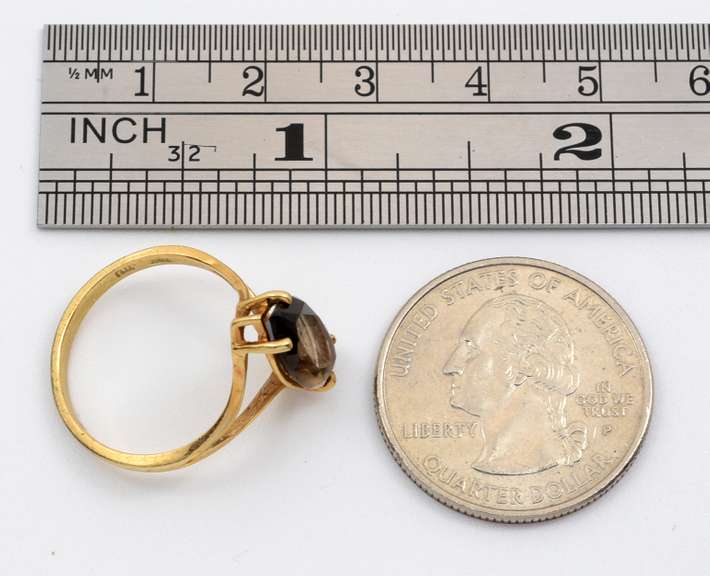 Nice Marquise Smokey Quartz Ring