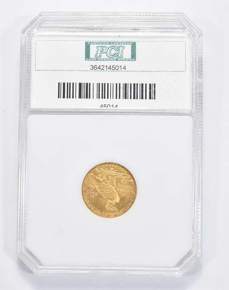 MS67 1913 $2.50 Indian Head Gold Quarter Eagle - Graded PCI